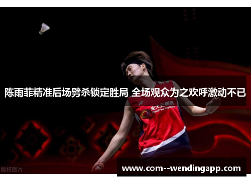 陈雨菲精准后场劈杀锁定胜局 全场观众为之欢呼激动不已