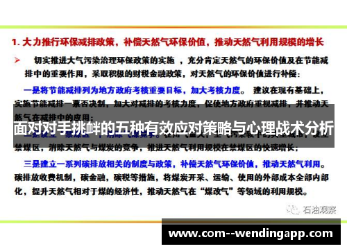 面对对手挑衅的五种有效应对策略与心理战术分析